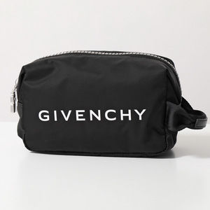 Givenchy Clutch Bag Logo  Travel Pouch 4G Nylon Black